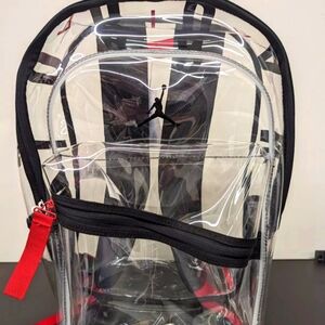 Nike Air Jordan Clear Air Patrol Backpack Black Red Jumpman NEW With Tags